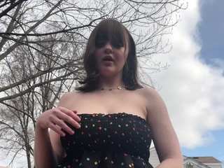 Euro amateur outdoor masturbation