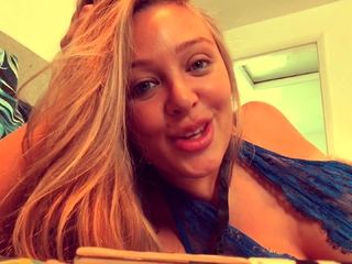 European amateur redhead masturbates on webcam