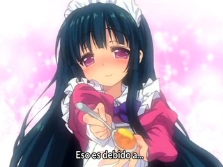 Hentai redhead gives blowjob and having sex