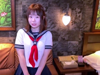 Hot college japanese teen sucks cock and fucks like maniac